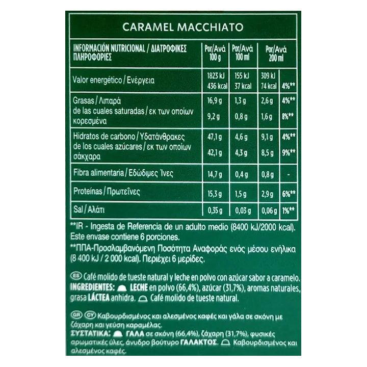 3 cajas de Starbucks Caramel Macchiato 6 + 6 cápsulas Dolce Gusto