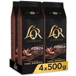 Forza L'Or Café en grano de tueste natural 2 kilos Intensidad 9