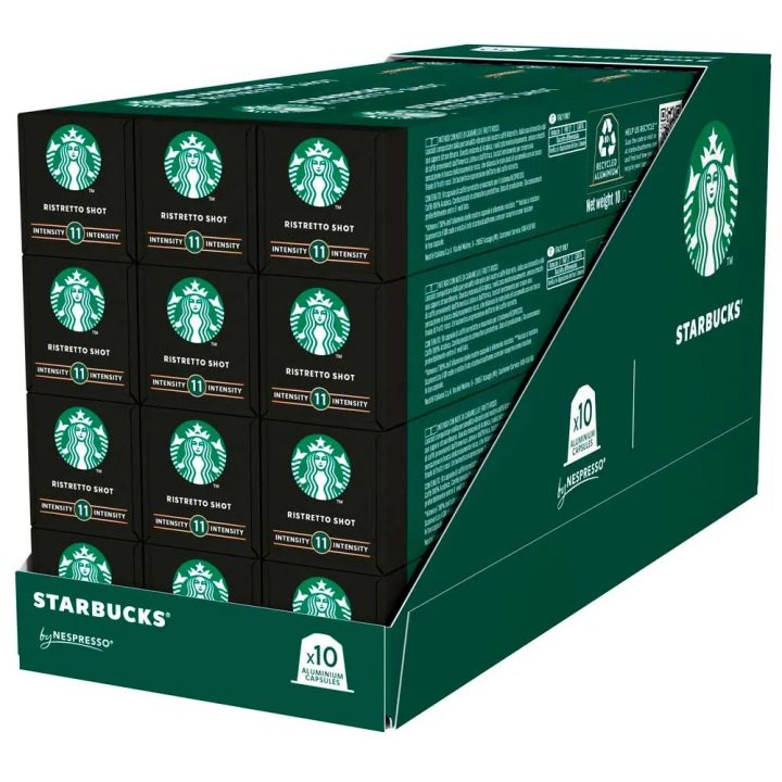 Ristretto Shot Master 12 tubos Nespresso Starbucks intensidad 11