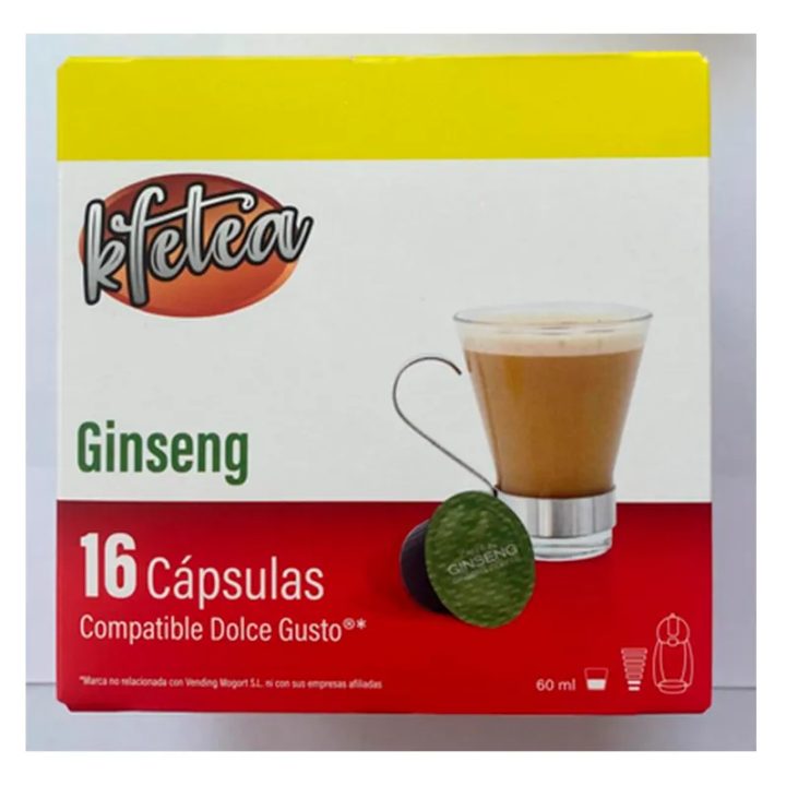 Ginseng Kfetea 3 cajas de 16 capsulas compatibles Dolce Gusto