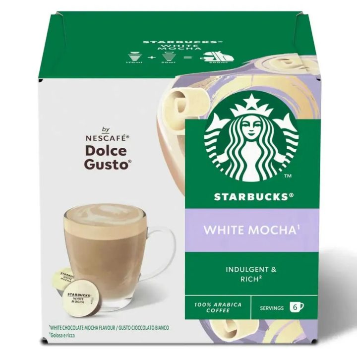 nuevo Mocha Starbucks 6 + 6 cápsulas compatibles Dolce Gusto