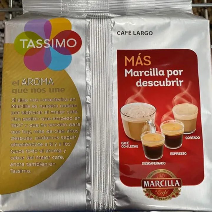 Marcilla Tassimo Café Largo 5 cajas de 16 Tdisk cada una