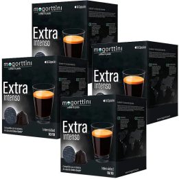 Extra Intenso Mogorttini 4 cajas de 16 cápsulas compatible Dolce Gusto