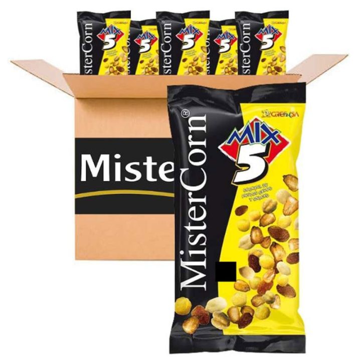 Mister Corn Mix 5 de Grefusa Caja de 24 unidades de 48 gramos
