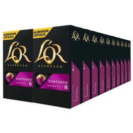 Café Sontuoso 20 cajas, 200 cápsulas | L'or Nespresso