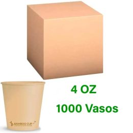 Vasos de Bamboo para Café 4 onzas 110ml 1000 vasos