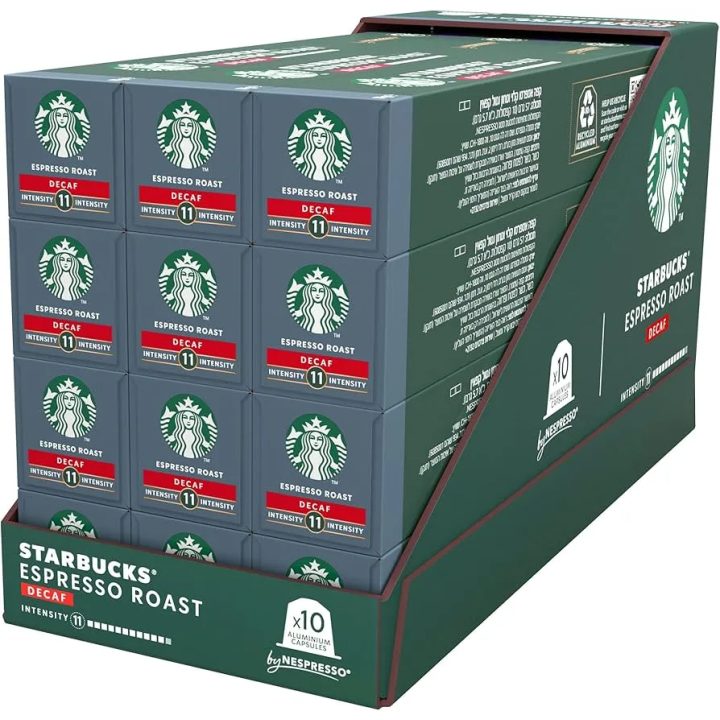 master starbucks espresso roast descafeinado 120 cápsulas