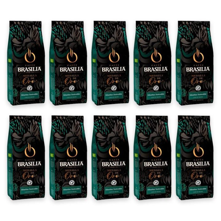 Pack 10 kg Café en Grano Sibaritas Sostenible Brasilia