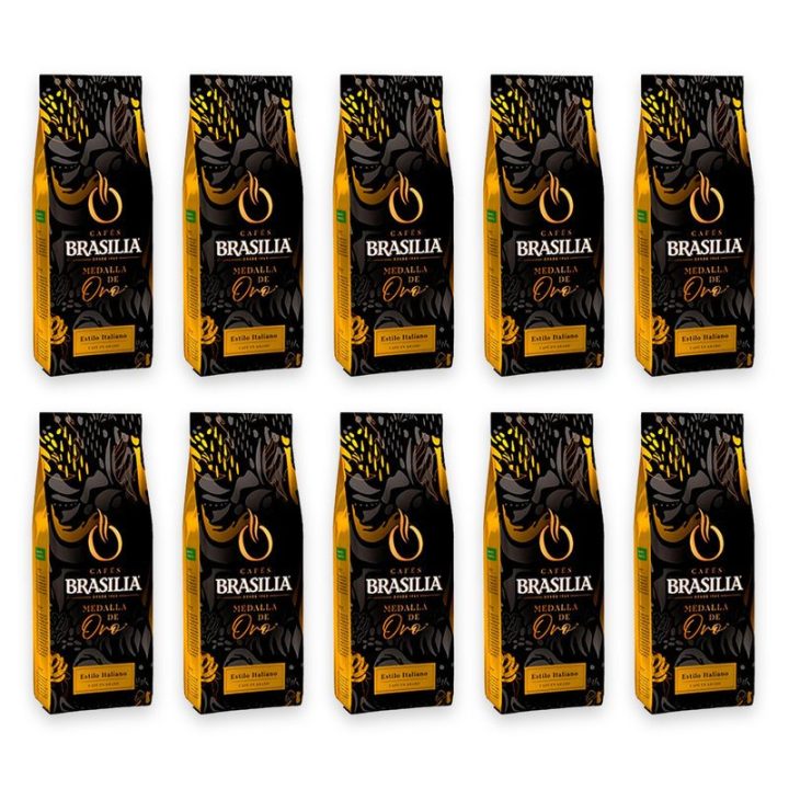 Pack 10 kg Café en Grano Estilo Italiano Brasilia