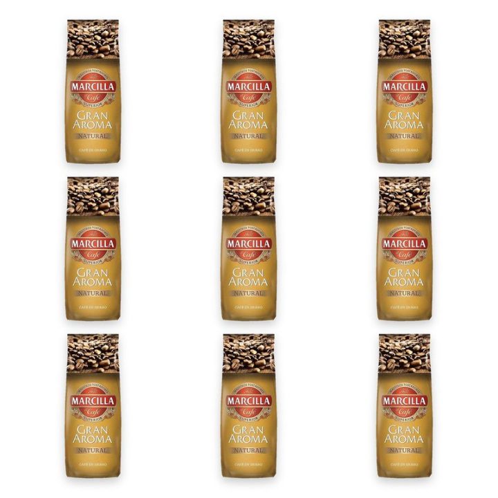 Pack 9 kg Marcilla Gran Aroma Natural en grano