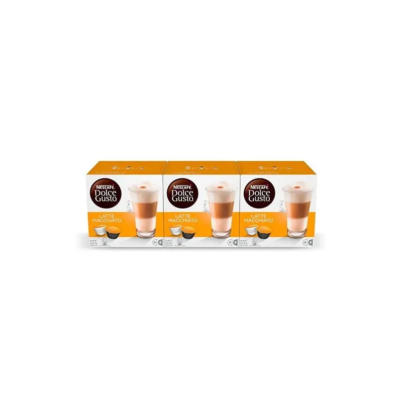NESCAFÉ® Dolce Gusto® Latte Macchiato x 3, 48 Cápsulas NESCAFÉ® Dolce Gusto® Latte Macchiato x 3, 48 Cápsulas