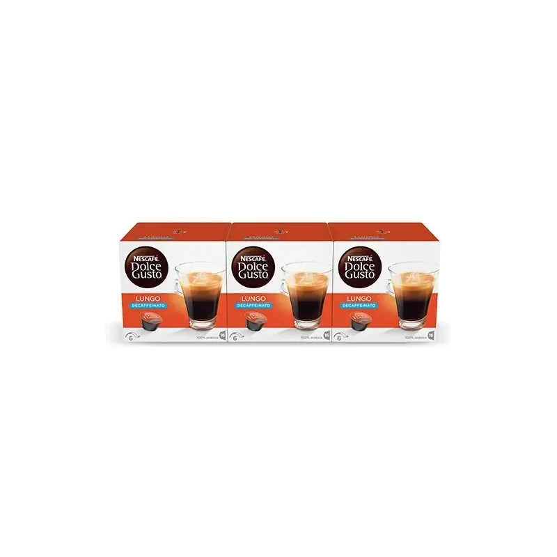 NESCAFÉ® Dolce Gusto® Lungo Descafeinado x 3, 48 Cápsulas NESCAFÉ® Dolce Gusto® Lungo Descafeinado x 3, 48 Cápsulas