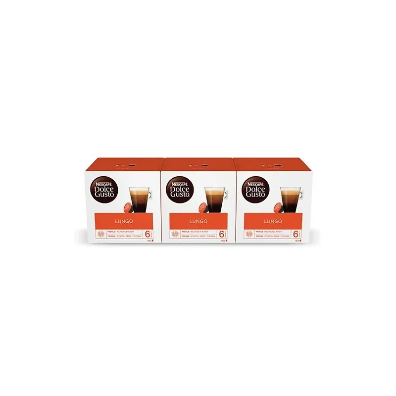 NESCAFÉ® Dolce Gusto® Lungo 3 x 16, 48 Cápsulas NESCAFÉ® Dolce Gusto® Lungo 3 x 16, 48 Cápsulas