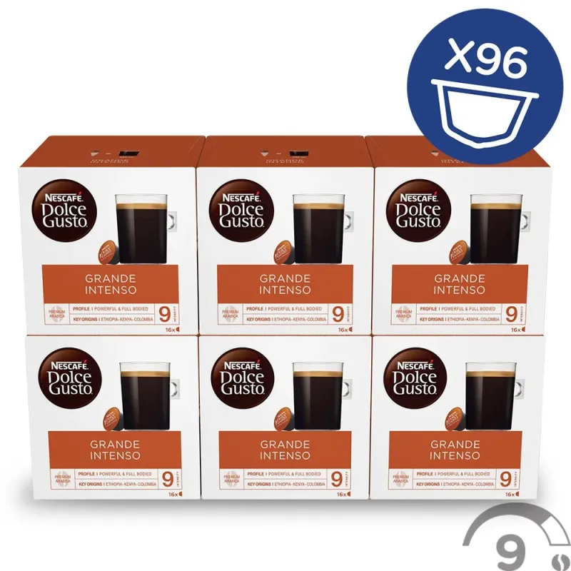 NESCAFÉ® Dolce Gusto® Grande Intenso x 6, 96 Cápsulas NESCAFÉ® Dolce Gusto® Grande Intenso x 6, 96 Cápsulas