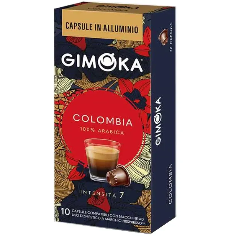 Gimoka Colombia Aluminio 10 cápsulas compatibles Nespresso® Gimoka Colombia Aluminio 10 cápsulas compatibles Nespresso®