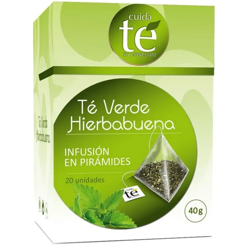 Infusión Té Verde Hierbabuena 20 pirámides Infusión Té Verde Hierbabuena 20 pirámides