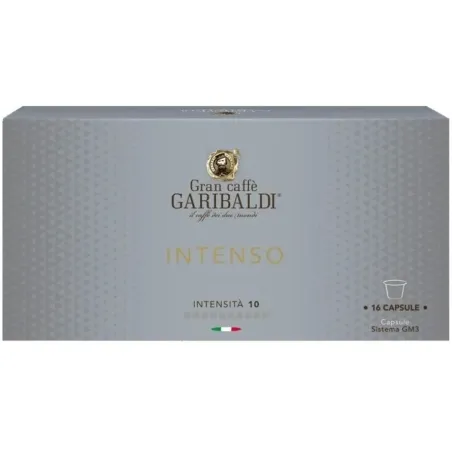 Garibaldi Intenso 16 cápsulas compatible con el sistema GM3