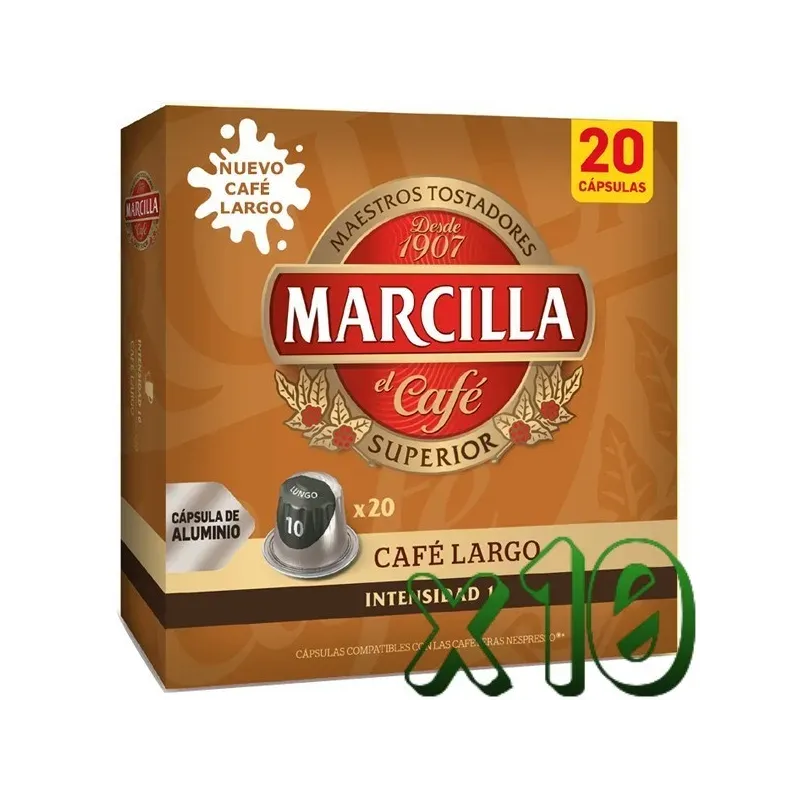 Marcilla Café Largo 200 Cápsulas Compatibles Nespresso® Marcilla Café Largo 200 Cápsulas Compatibles Nespresso®