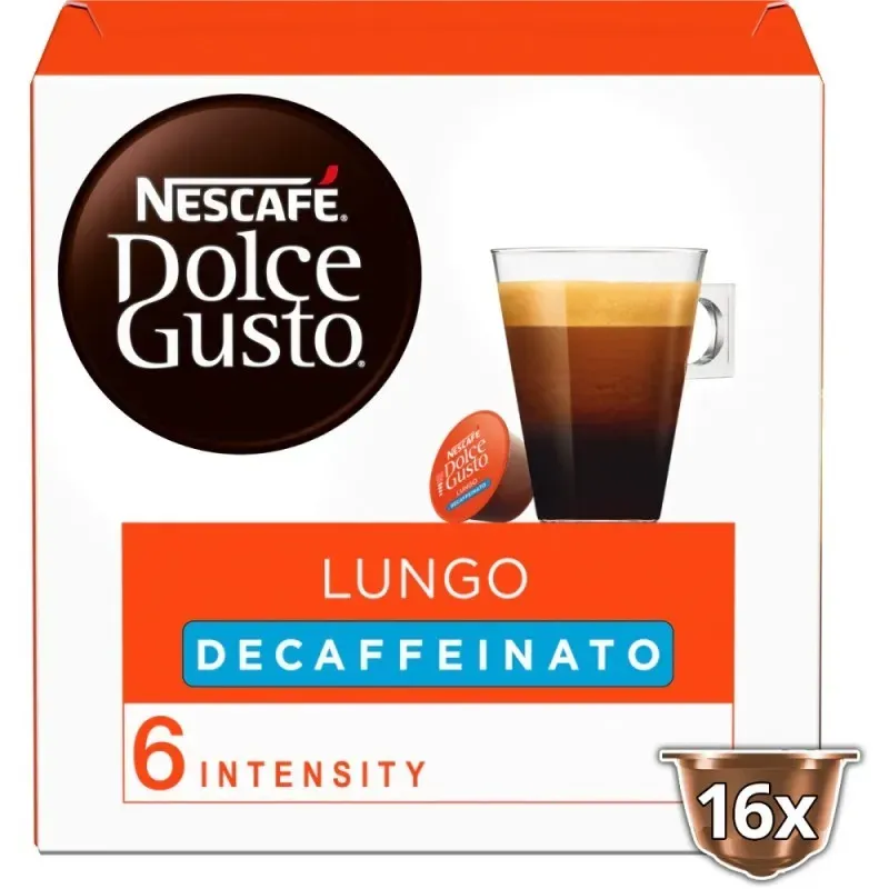 NESCAFÉ® Dolce Gusto® Decaffeinato Lungo 16 Cápsulas NESCAFÉ® Dolce Gusto® Decaffeinato Lungo 16 Cápsulas