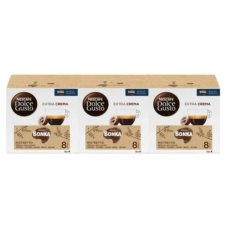 NESCAFÉ® Dolce Gusto® Bonka 3 x 16, 48 Cápsulas NESCAFÉ® Dolce Gusto® Bonka 3 x 16, 48 Cápsulas