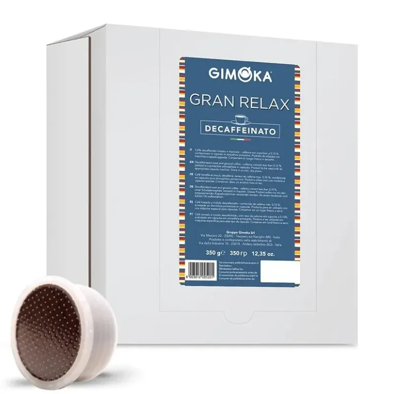 Gimoka Gran Relax Descafeinado 50 cápsulas compatibles Espresso Point Gimoka Gran Relax Descafeinado 50 cápsulas compatibles Espresso Point