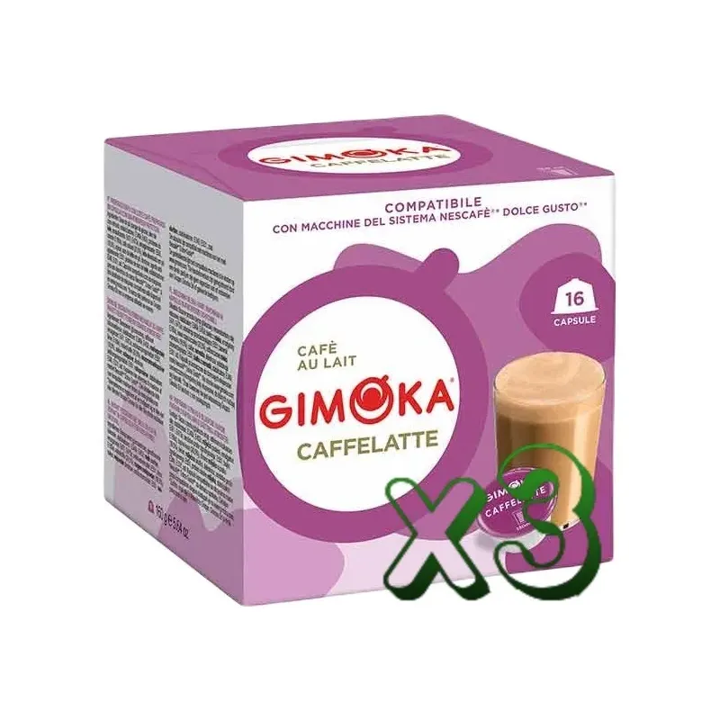 Gimoka Caffe Latte compatibles Dolce Gusto® 48 Cápsulas Gimoka Caffe Latte compatibles Dolce Gusto® 48 Cápsulas
