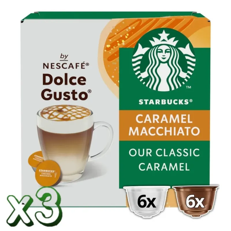 Caramel Macchiato Starbucks 36 Cápsulas by NESCAFÉ® Dolce Gusto® Caramel Macchiato Starbucks 36 Cápsulas by NESCAFÉ® Dolce Gusto®