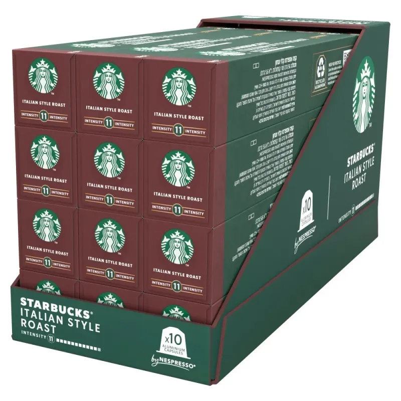 Lote 12 Italian Style Starbucks by Nespresso® - 120 cápsulas Lote 12 Italian Style Starbucks by Nespresso® - 120 cápsulas