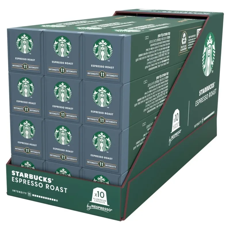 Lote 12 Espresso Starbucks by Nespresso® - 120 cápsulas Lote 12 Espresso Starbucks by Nespresso® - 120 cápsulas