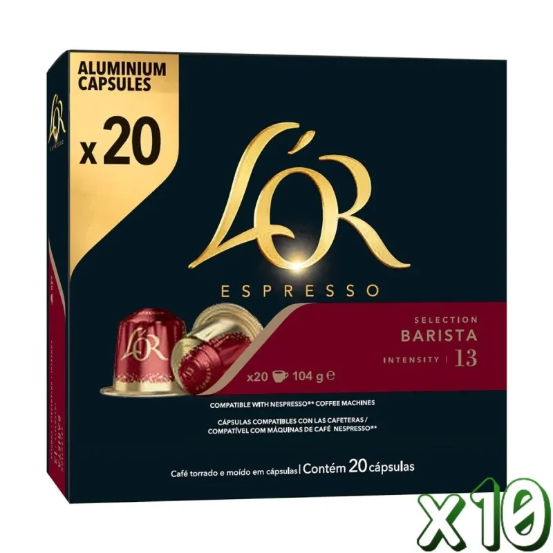 L'OR Espresso Barista 13 compatibles Nespresso® 200 cápsulas L'OR Espresso Barista 13 compatibles Nespresso® 200 cápsulas