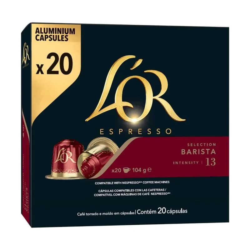L'OR Espresso Barista 13 compatibles Nespresso® 20 cápsulas L'OR Espresso Barista 13 compatibles Nespresso® 20 cápsulas