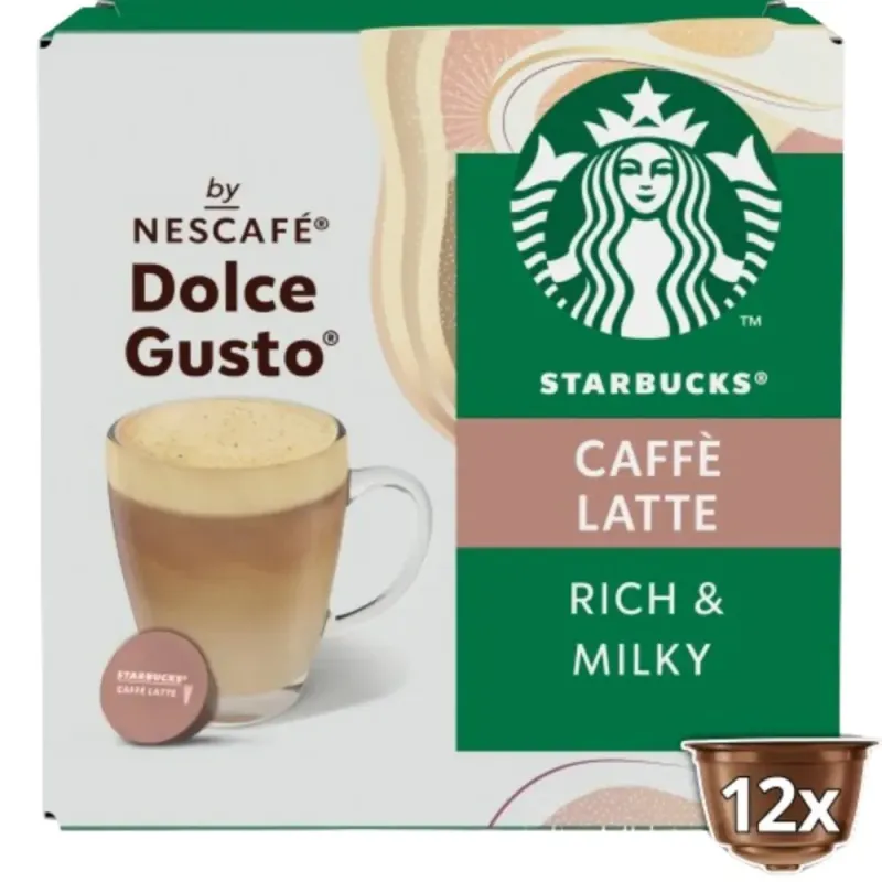 Caffè Latte Starbucks 12 Cápsulas by NESCAFÉ® Dolce Gusto® Caffè Latte Starbucks 12 Cápsulas by NESCAFÉ® Dolce Gusto®