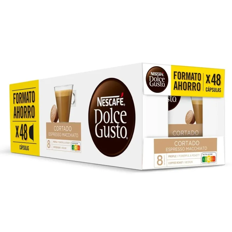 NESCAFÉ® Dolce Gusto® Cortado 48 Cápsulas en Formato Ahorro NESCAFÉ® Dolce Gusto® Cortado 48 Cápsulas en Formato Ahorro