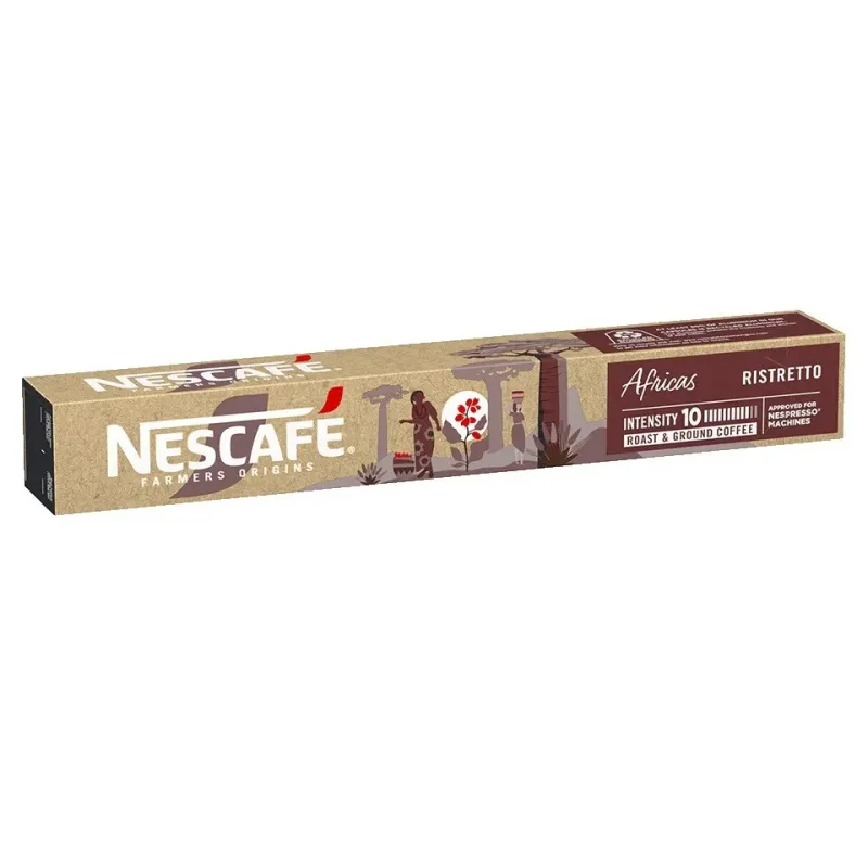 Nescafé Africas Ristretto 10 cápsulas para sistema Nespresso® Nescafé Africas Ristretto 10 cápsulas para sistema Nespresso®