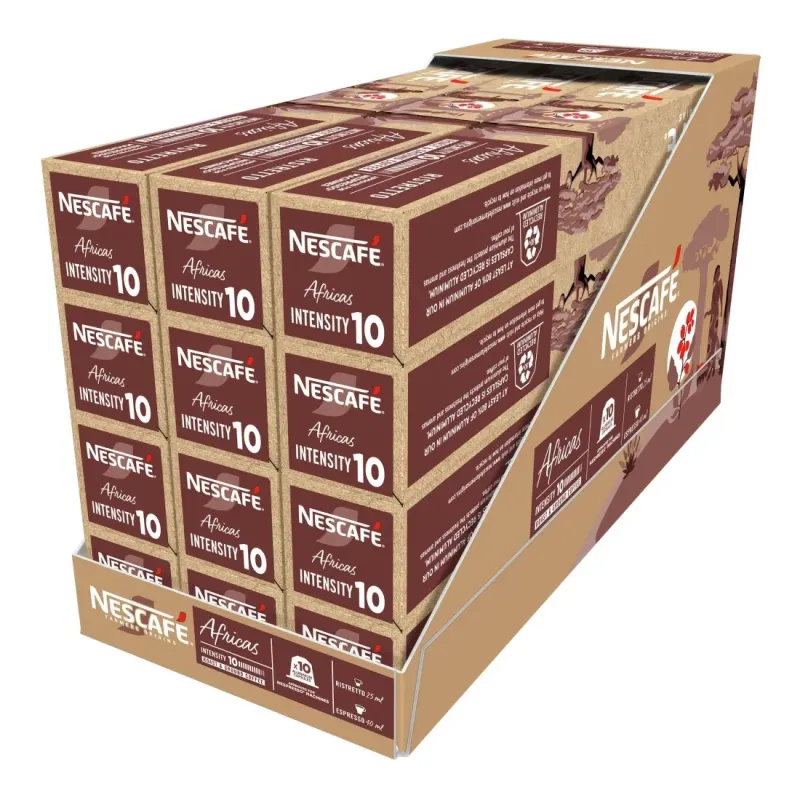 Nescafé Africas Ristretto 120 cápsulas para sistema Nespresso® Nescafé Africas Ristretto 120 cápsulas para sistema Nespresso®