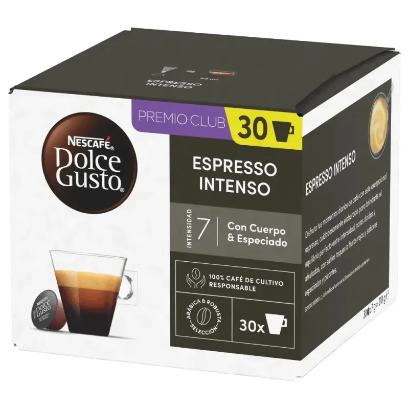 Nescafé Dolce Gusto Espresso Intenso 30 cápsulas Nescafé Dolce Gusto Espresso Intenso 30 cápsulas