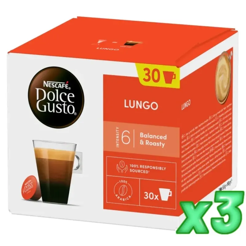 Nescafé Dolce Gusto Lungo 90 cápsulas Nescafé Dolce Gusto Lungo 90 cápsulas