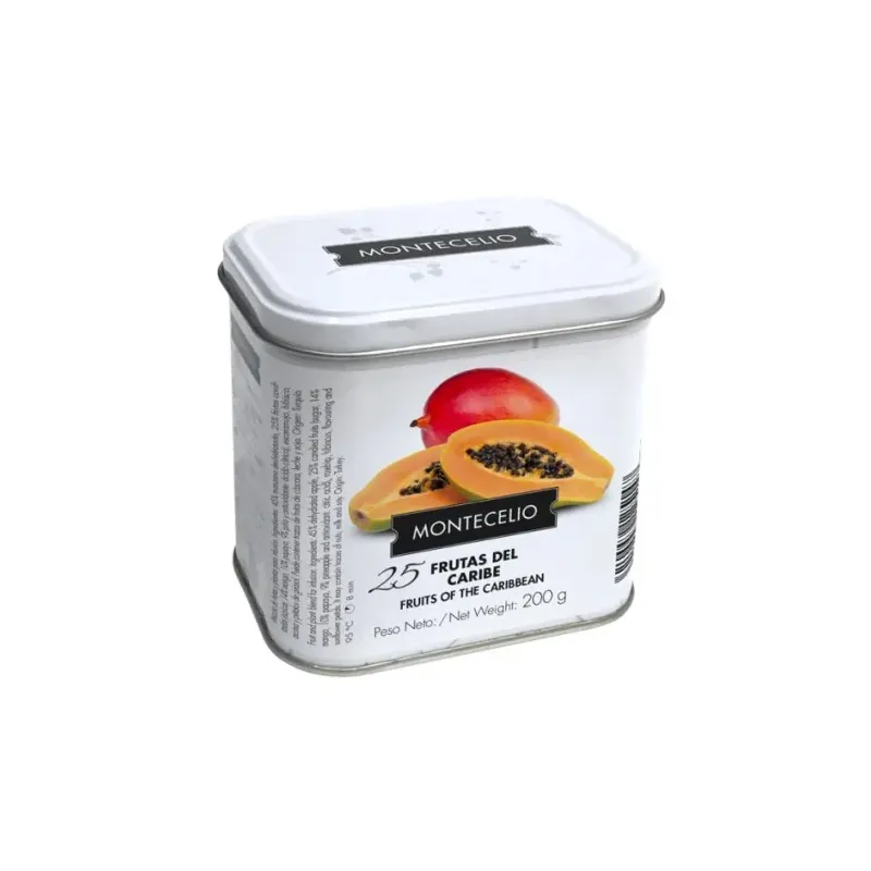 Lata Montecelio de Infusión Frutas del Caribe 200G Lata Montecelio de Infusión Frutas del Caribe 200G