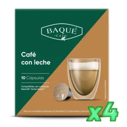 Café con Leche Baqué 40 cápsulas compatibles Dolce Gusto