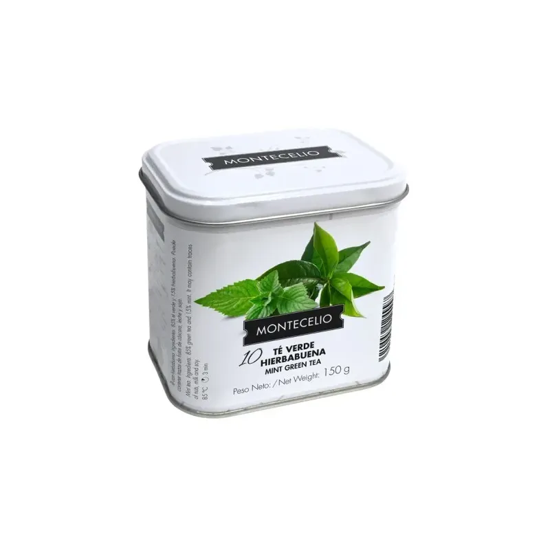Lata Montecelio Té Verde Hierbabuena 150G