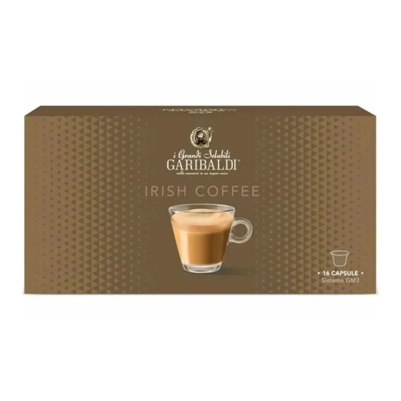 Garibaldi Irish Coffee 16 cápsulas compatible con el sistema GM3 Garibaldi Irish Coffee 16 cápsulas compatible con el sistema GM3