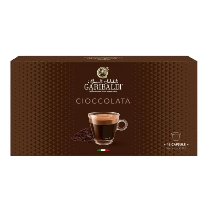 Garibaldi Cioccolata 16 cápsulas compatible con el sistema GM3 Garibaldi Cioccolata 16 cápsulas compatible con el sistema GM3
