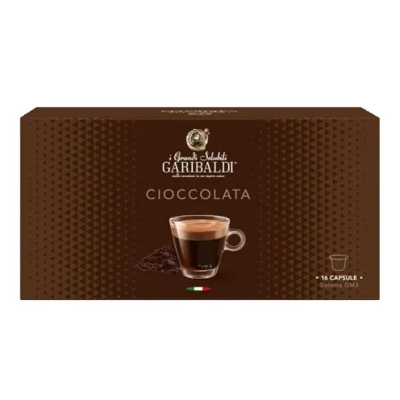Garibaldi Cioccolata 16 cápsulas compatible con el sistema GM3