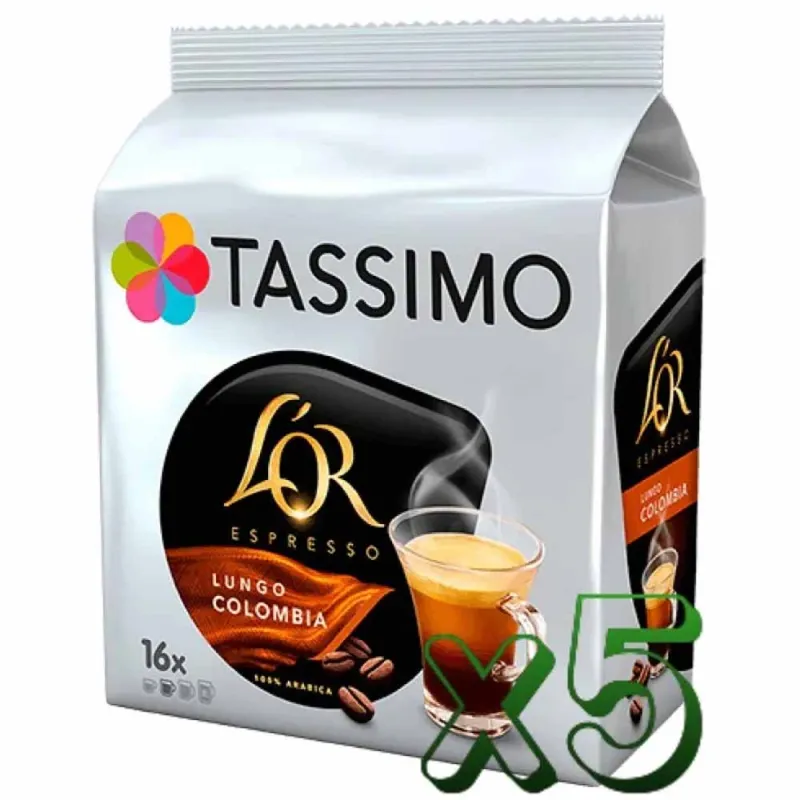 Lote 5 Tassimo L'OR Lungo Colombia Lote 5 Tassimo L'OR Lungo Colombia