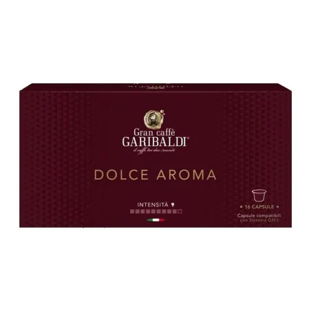 Garibaldi Dolce Aroma 16 cápsulas compatible con el sistema GM3