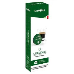 Café Cremoso Gimoka 10 cápsulas Sistema Caffitaly®