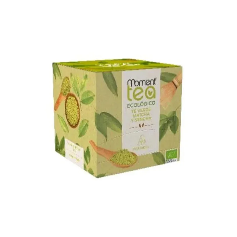 MOMENT TEA Té Verde Matcha y Sencha ECO 15 Piramides MOMENT TEA Té Verde Matcha y Sencha ECO 15 Piramides