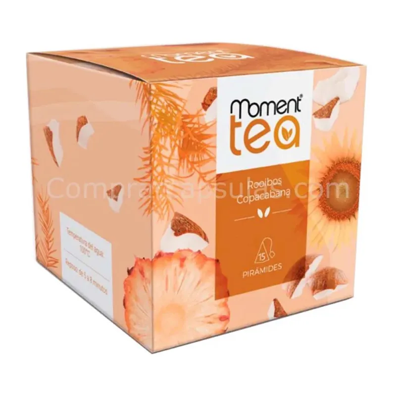MOMENT TEA Infusión Rooibos Copacabana 15 Piramides MOMENT TEA Infusión Rooibos Copacabana 15 Piramides