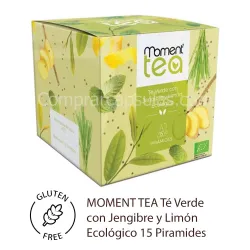 Compra Moment Tea Té Verde con Jengibre y Limón ecológico
