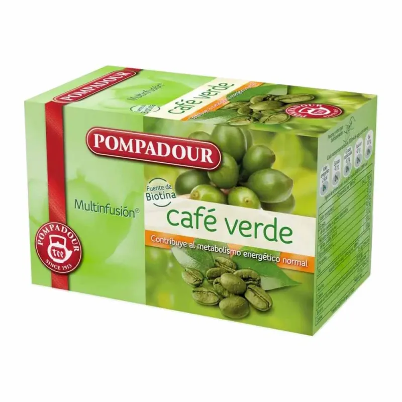 Café Verde Pompadour 20 bolsitas Café Verde Pompadour 20 bolsitas